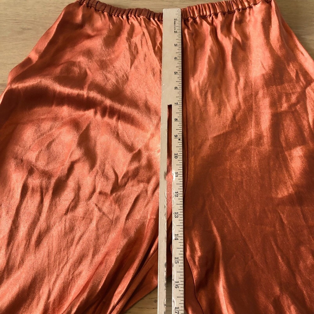DISSH Simone Orange Satin Bias Cut Pants- Orange, AU 10 US 6 - Picture 6 of 13